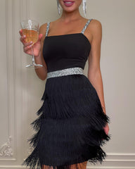 Boho Chic Fringed Mini Dress Boho Chic Fringed Mini Dress