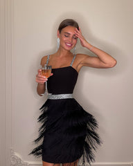 Boho Chic Fringed Mini Dress Boho Chic Fringed Mini Dress