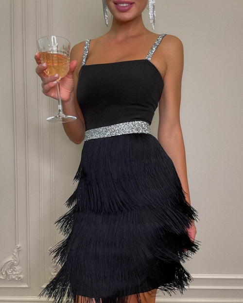 Boho Chic Fringed Mini Dress