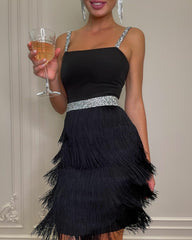 Boho Chic Fringed Mini Dress Boho Chic Fringed Mini Dress