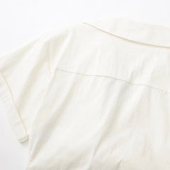 Elegant White Ruffled Office Shirt Elegant White Ruffled Office Shirt