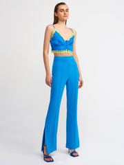 Elegant Lace Trimmed Crop Top Elegant Lace Trimmed Crop Top