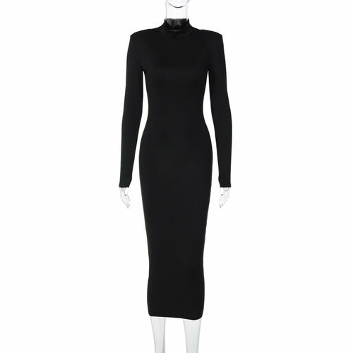 Sleek Pleated Faux Leather Bodycon Dress