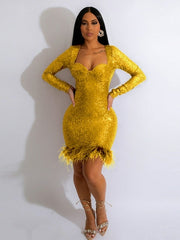 Sparkling Nights Pleated V-Neck Mini Dress Sparkling Nights Pleated V-Neck Mini Dress