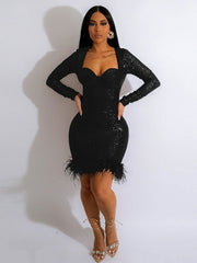 Sparkling Nights Pleated V-Neck Mini Dress Sparkling Nights Pleated V-Neck Mini Dress
