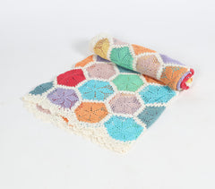 Crochet Cotton Honeycomb Throw Crochet Cotton Honeycomb Throw