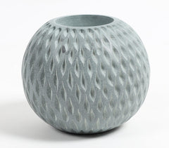 Hand Carved Stone Dome-Shaped Tea Light Holder Hand Carved Stone Dome-Shaped Tea Light Holder