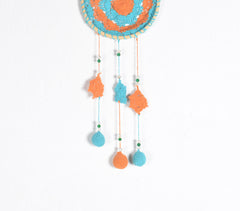 Crochet Orange & Teal Dreamcatcher Crochet Orange & Teal Dreamcatcher