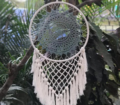 Teal Mandala Crochet Dreamcatcher Teal Mandala Crochet Dreamcatcher