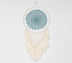 Teal Mandala Crochet Dreamcatcher Teal Mandala Crochet Dreamcatcher