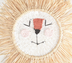 Crochet Cotton Mama Lion-Head Wall Decor Crochet Cotton Mama Lion-Head Wall Decor