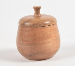 Turned Acacia Wood Jar with Lid Turned Acacia Wood Jar with Lid