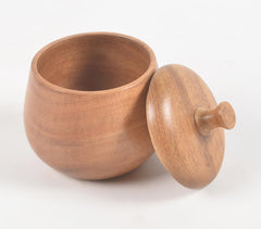 Turned Acacia Wood Jar with Lid Turned Acacia Wood Jar with Lid