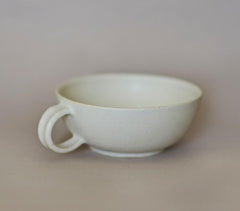 Handcrafted Ceramic Off-white Soup Mug Handcrafted Ceramic Off-white Soup Mug