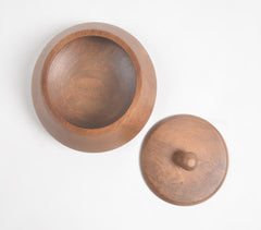 Classic Wooden Serving Bowl with Lid (Small) Classic Wooden Serving Bowl with Lid (Small)