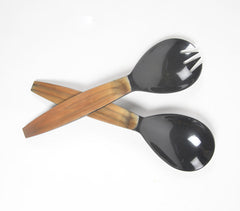 Horn & Bone Hand Cut Salad Servers (Set of 2) Horn & Bone Hand Cut Salad Servers (Set of 2)