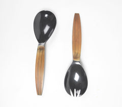 Horn & Bone Hand Cut Salad Servers (Set of 2) Horn & Bone Hand Cut Salad Servers (Set of 2)