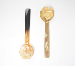 Hand Cut Recycled Horn Salad Servers (set of 2) Hand Cut Recycled Horn Salad Servers (set of 2)