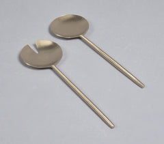 Hand Beaten Honey Dew Salad Servers (Set of 2) Hand Beaten Honey Dew Salad Servers (Set of 2)