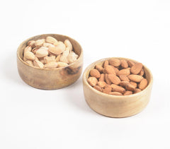 Classic Natural Acacia Wood Bowls (Set of 2) Classic Natural Acacia Wood Bowls (Set of 2)
