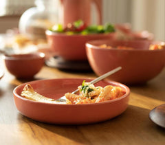 Pink Minimal Ceramic Pasta Bowl Pink Minimal Ceramic Pasta Bowl