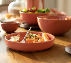 Pink Minimal Ceramic Pasta Bowl Pink Minimal Ceramic Pasta Bowl