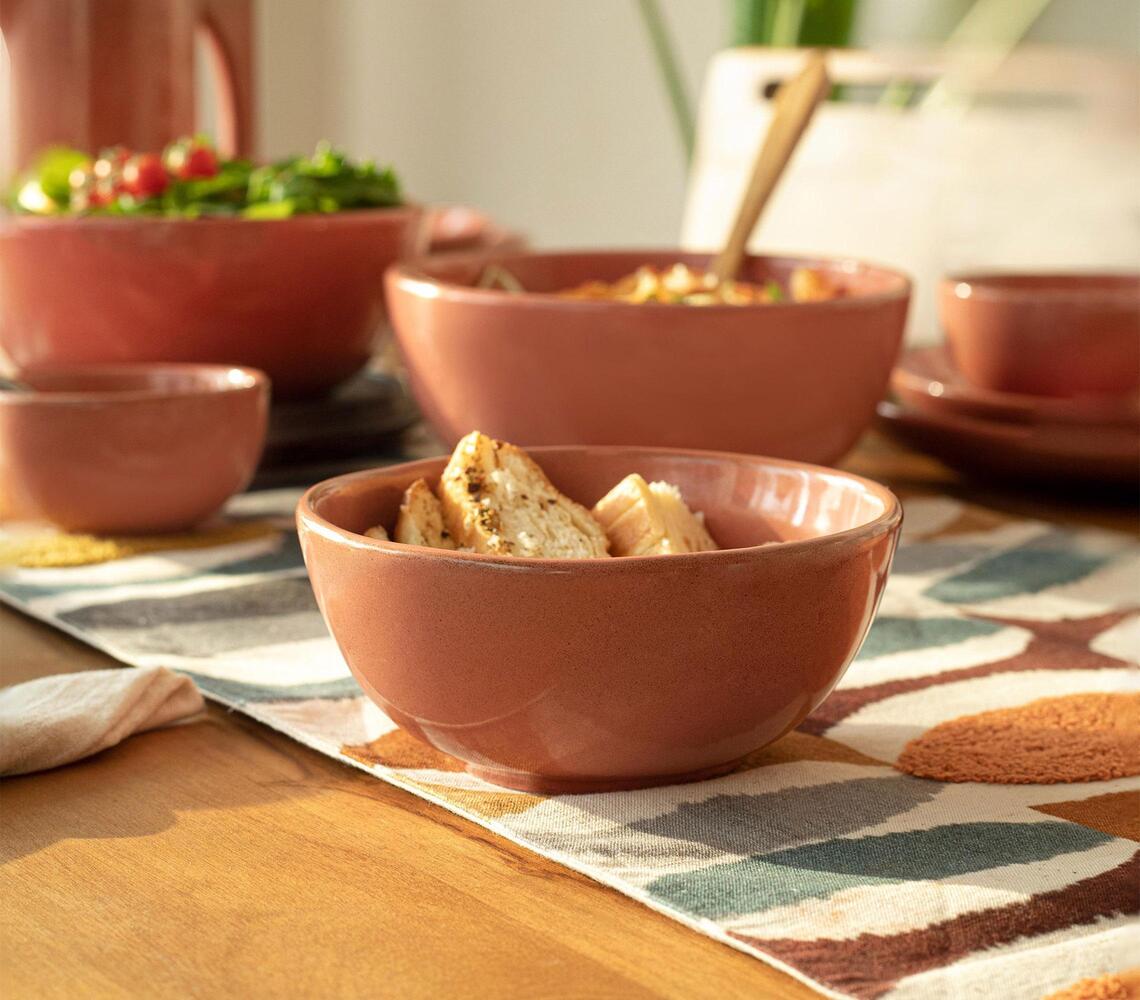 Pink Minimal Ceramic Soup Bowl