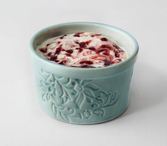 Handmade Ceramic Floral Ramekin Bowl Handmade Ceramic Floral Ramekin Bowl