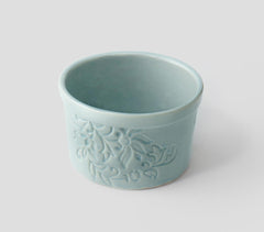 Handmade Ceramic Floral Ramekin Bowl Handmade Ceramic Floral Ramekin Bowl