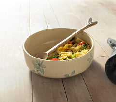 Handmade Ceramic Floral Serving Bowl Handmade Ceramic Floral Serving Bowl