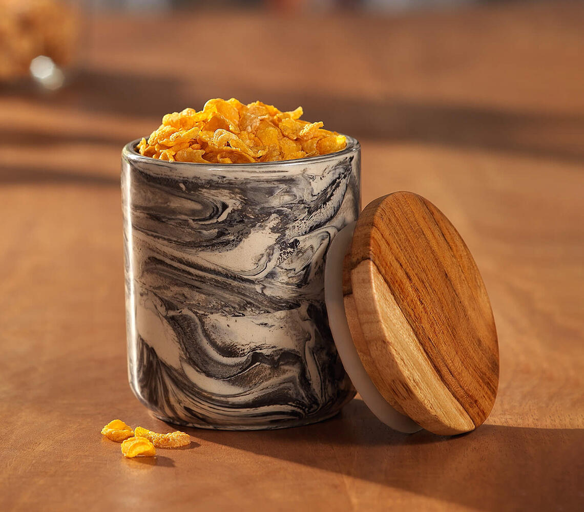 Handmade Carbon Ceramic Jar