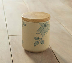 Handmade Floral Ceramic Jar (Small) Handmade Floral Ceramic Jar (Small)