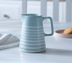 Handmade Ceramic Striped Jug (Small) Handmade Ceramic Striped Jug (Small)