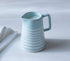 Handmade Ceramic Striped Jug (Small) Handmade Ceramic Striped Jug (Small)