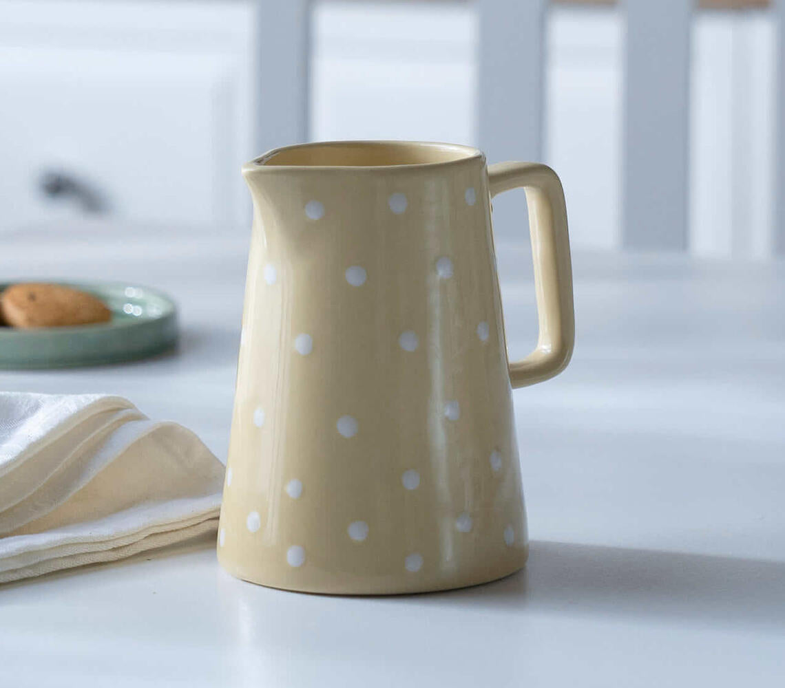 Handmade Ceramic Polka Dots Jug (Small)