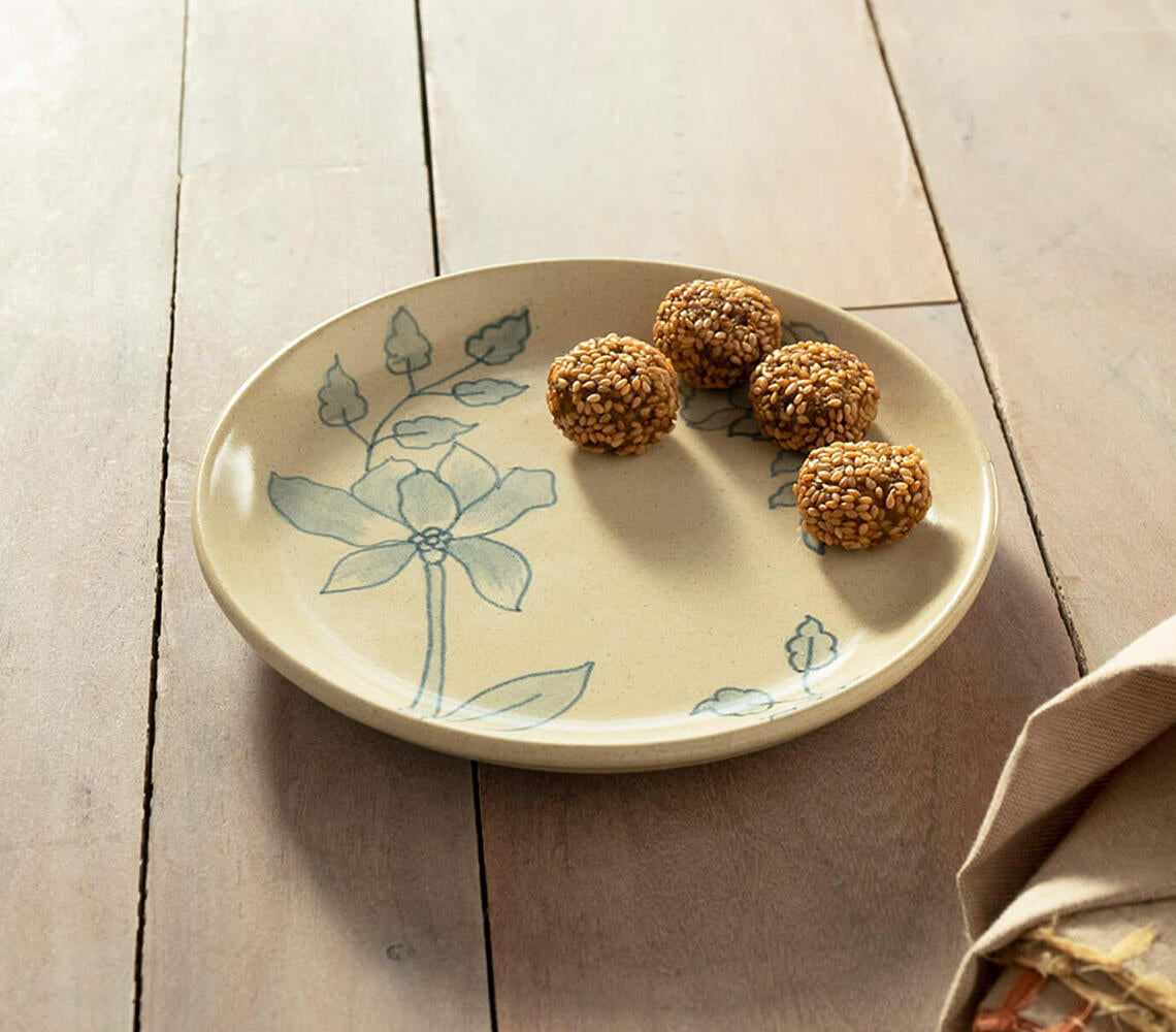 Handmade Floral Ceramic Side Plate
