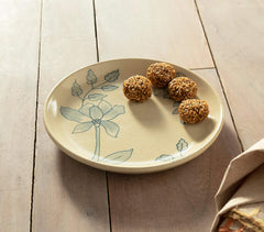 Handmade Floral Ceramic Side Plate Handmade Floral Ceramic Side Plate