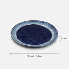 Sapphire Glazed Ceramic Dinner Plates (Set of 2) Sapphire Glazed Ceramic Dinner Plates (Set of 2)