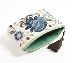 Night Floral embroidered Coin Pouch Night Floral embroidered Coin Pouch