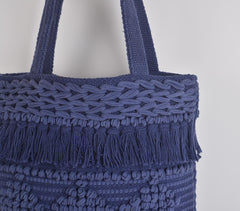 Tufted & Tasseled Ink Tote Bag Tufted & Tasseled Ink Tote Bag