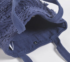 Tufted & Tasseled Ink Tote Bag Tufted & Tasseled Ink Tote Bag