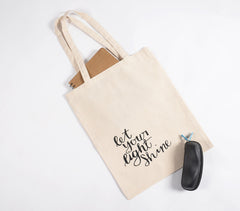 Let your light shine' Canvas Tote bag Let your light shine' Canvas Tote bag