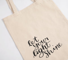 Let your light shine' Canvas Tote bag Let your light shine' Canvas Tote bag