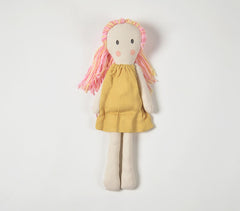 Handmade Pink-Haired Plush Rag Doll Handmade Pink-Haired Plush Rag Doll
