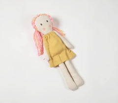 Handmade Pink-Haired Plush Rag Doll Handmade Pink-Haired Plush Rag Doll