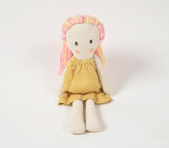 Handmade Pink-Haired Plush Rag Doll Handmade Pink-Haired Plush Rag Doll