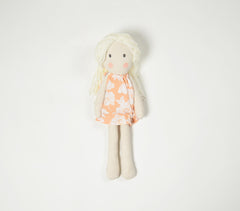 Handmade Blonde-Haired Plush Rag Doll Handmade Blonde-Haired Plush Rag Doll