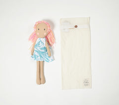 Handmade Pink Ponytail Plush Rag Doll Handmade Pink Ponytail Plush Rag Doll