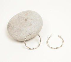 Twisted Brass Hoop Earrings Twisted Brass Hoop Earrings