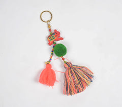 Elephant Beaded & Tasseled Keychain Elephant Beaded & Tasseled Keychain